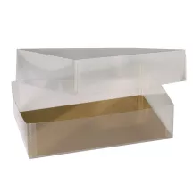 Boîte transparente pour macarons & biscuits 22 x 14.6 x 4.5 cm