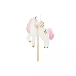 Unicorn Candle for Cake decoration, 8.5 cm