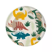 8 assiettes dinosaure, Ø 23 cm