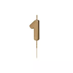 Bougie dorée numéro 1