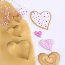 Set d'emporte-pièces en forme de cœur, 3 pièces