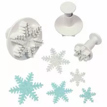 Schneeflocken Ausstecher-Set, 3-teilig