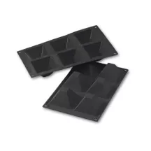 Moule à gâteaux en silicone Pyramides, 6 pièces