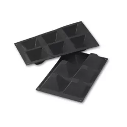 Stampo in silicone Piramidi, 6 pezzi