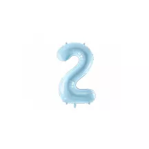 Palloncino in foil blu, numero 2 – 86 cm