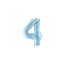 Foil balloon blue, number 4 – 86 cm