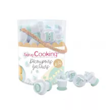 Cookie cutter set Letters and Numbers, 36-piece