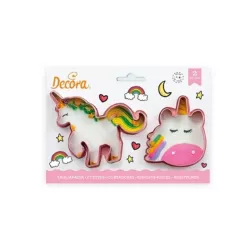 Ausstecher-Set Einhorn, 2-teilig, Kunststoff