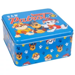 Cookie tin Paw Patrol blue 21×21×10 cm – Storage tin for cookies and pastries | Cakelicious