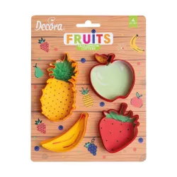 Cookie cutters "Fruit" in plastic
