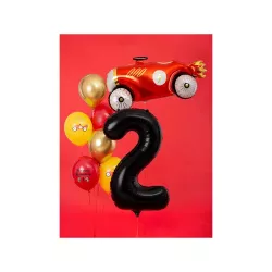 Foil balloon black, number 2 – 86 cm
