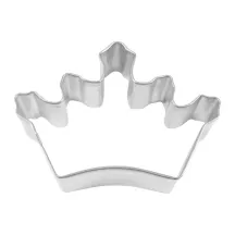 Emporte-pièce couronne, acier étamé, 9 x 6 cm