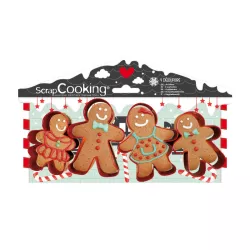Emporte-pièce Bonhomme pain d'épice, set de 4