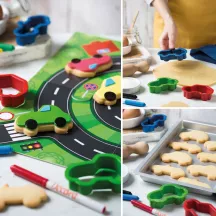 3 Emporte-pièce voiture, 3 modèles, plastique