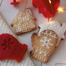Cookie cutter set Christmas with Ejector, 2 pieces