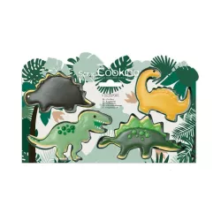 4 Tagliabiscotti Dinosauro, Acciaio Inossidabile