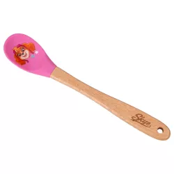 Cuillère de cuisine Paw Patrol Skye 18,5 cm – manche en bois, tête en silicone, pour enfants | Cakelicious