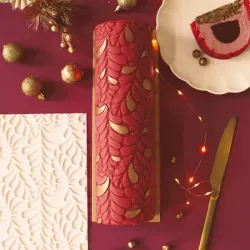 Bûche Silikonmatte Tropfenrelief, 18 x 28.3 cm