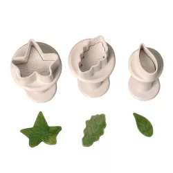 Leaf cookie cutter set, 3 pieces