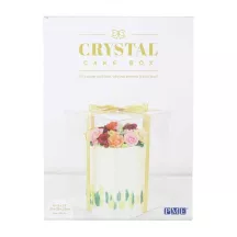Set de boîtes à gâteaux transparentes 22 x 22 x 30 cm
