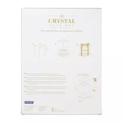 Set de boîtes à gâteaux transparentes 22 x 22 x 30 cm