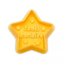 Stern-Ausstecher mit Präge-Auswerfer «Best Wishes»
