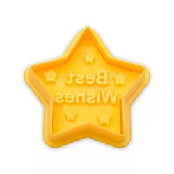 Stern-Ausstecher mit Präge-Auswerfer «Best Wishes»