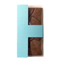 Chocolate bar packaging light blue, 10 pieces