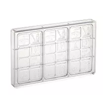 Mold for chocolate bars city trip, 3 pieces