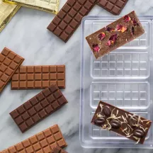 Mold for 12 mini chocolate bars - 821 12 pieces