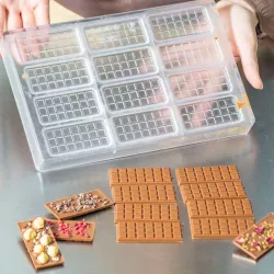 Stampo per tavolette di cioccolato per 12 mini tavolette – 821 12 pezzi