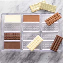 Stampo per tavolette di cioccolato per 12 mini tavolette – 821 12 pezzi
