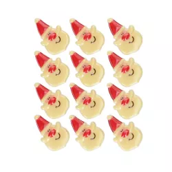 Decorazione di cioccolato Babbo Natale, 12 pezzi