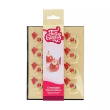 Décoration en chocolat Père Noël, 12 pièces