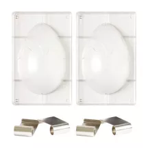 Chocolate mold Easter egg splash
