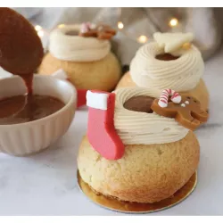 Marzipan Dekoration Weihnachten, 6 Stück