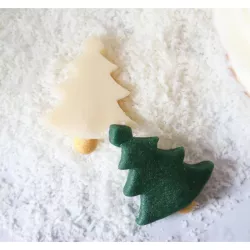 Abeti da decorazione di marzapane, 6 pezzi
