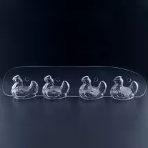 Chocolate mold chickens, 4 pieces