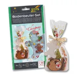 Transparent bag set Christmas, 23.5 x 14.5 cm