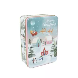 Cookie tin Merry Christmas, 190 x 136 x 65 mm