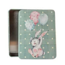 Cookie tin rabbit, 143 x 108 x 30 mm