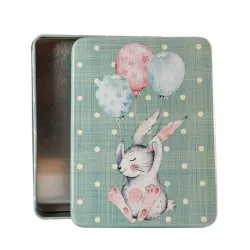 Cookie tin rabbit, 143 x 108 x 30 mm