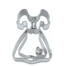 Dirndl cookie cutter with stainless steel embossing