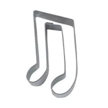 Tagliabiscotti note musicali con Goffratura in acciaio inox