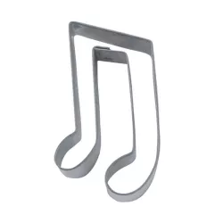 Tagliabiscotti note musicali con Goffratura in acciaio inox