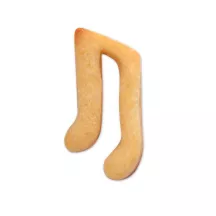 Music note cutter with stainless steel embossing