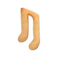 Music note cutter with stainless steel embossing