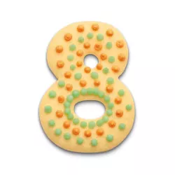 Stainless steel number cutter 8 for birthday cookies