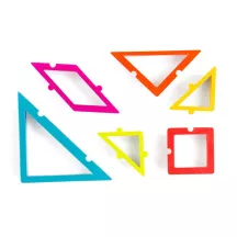 Set di tagliabiscotti puzzle creativo, 6 pezzi