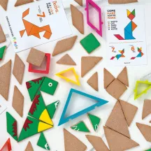 Creative puzzle cookie cutter set, 6 pieces